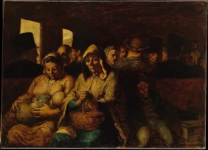 The Third-Class Carriage Honoré Daumier- سبک رئالیسم