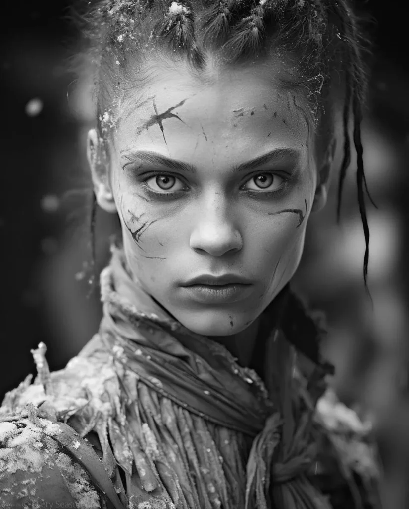 تصویر سیاه سفید- مدل برای طراحی سیاه قلم