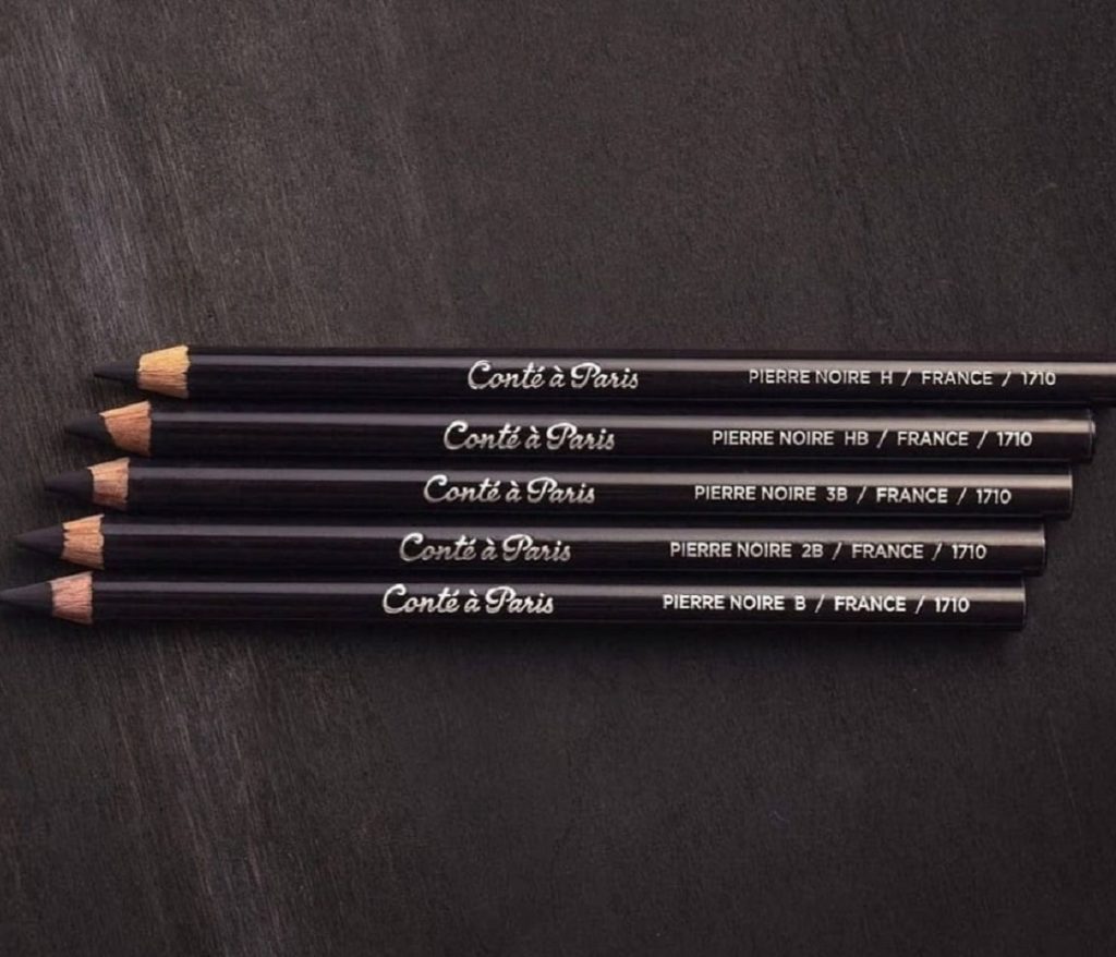 مداد کنته پاریس - ابزار طراحی سیاه قلم